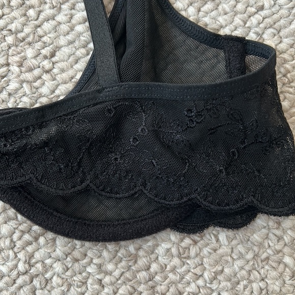 Brand New DKNY Sheer Underwire Lace Details Bra Black (34B) - NWT - Picture 5 of 9
